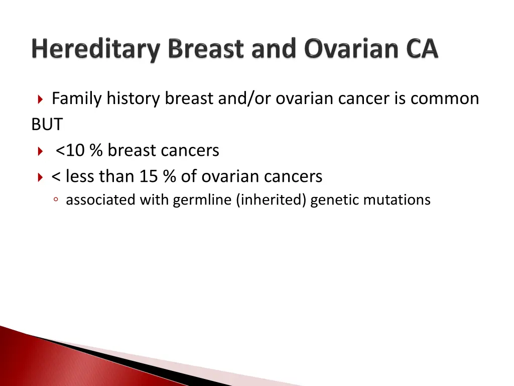 family history breast and or ovarian cancer