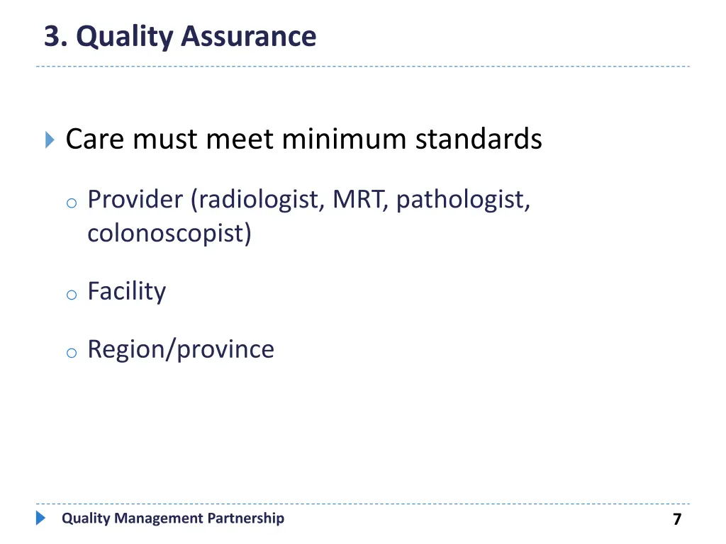 3 quality assurance