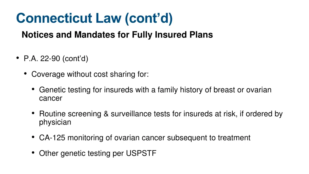 connecticut law cont d notices and mandates 1