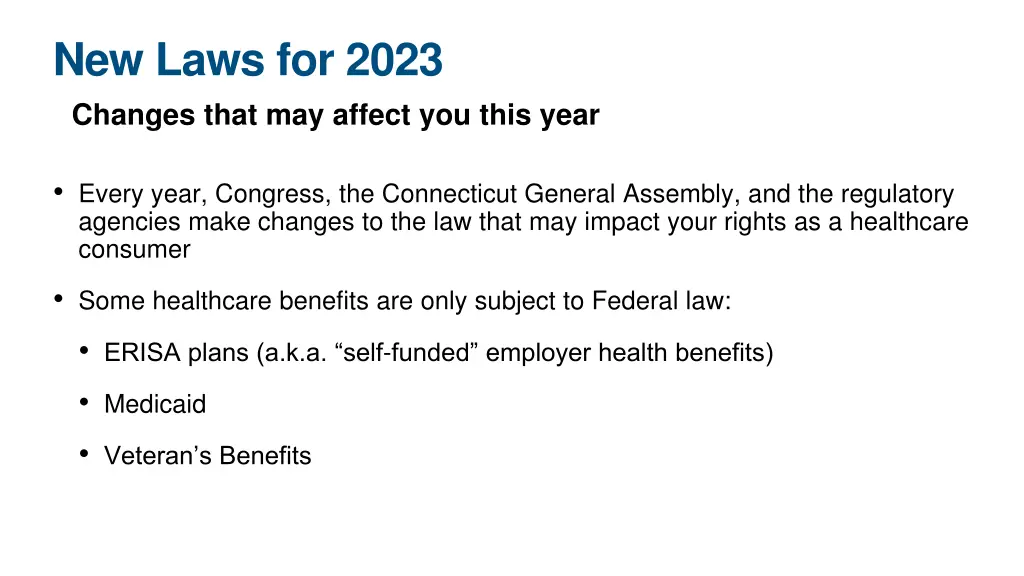 new laws for 2023 changes that may affect