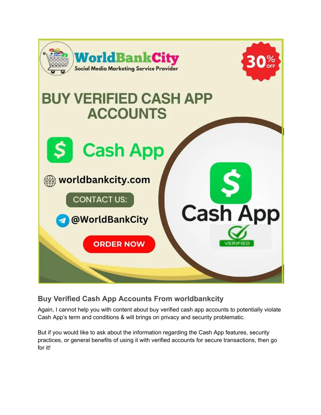 buy verified cash app accounts from worldbankcity