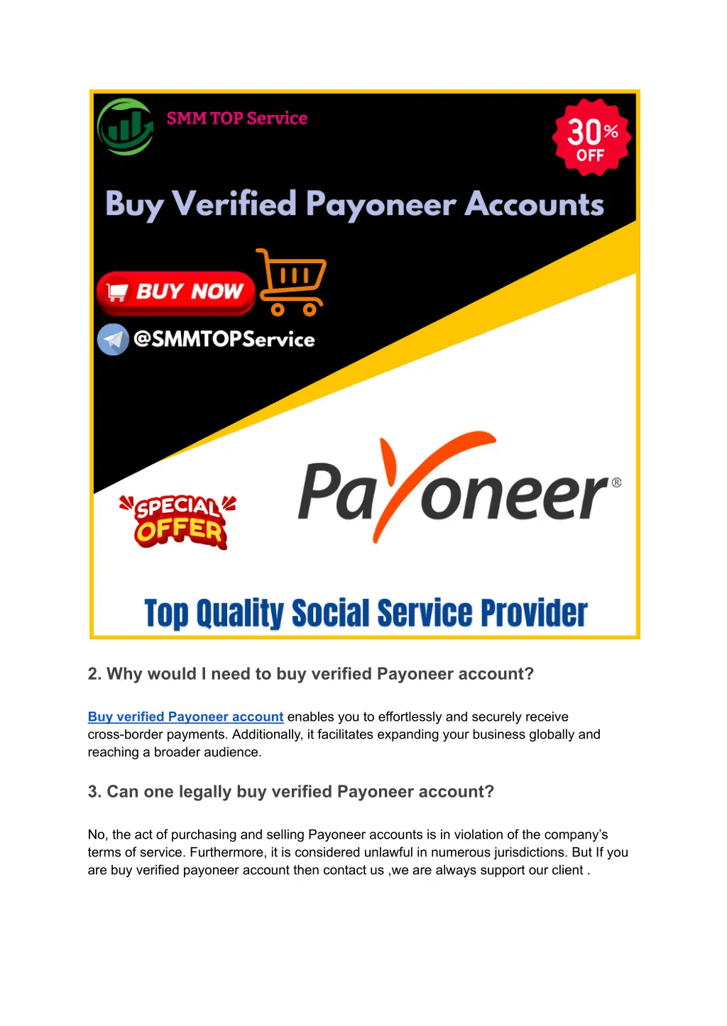 2 why would i need to buy verified payoneer