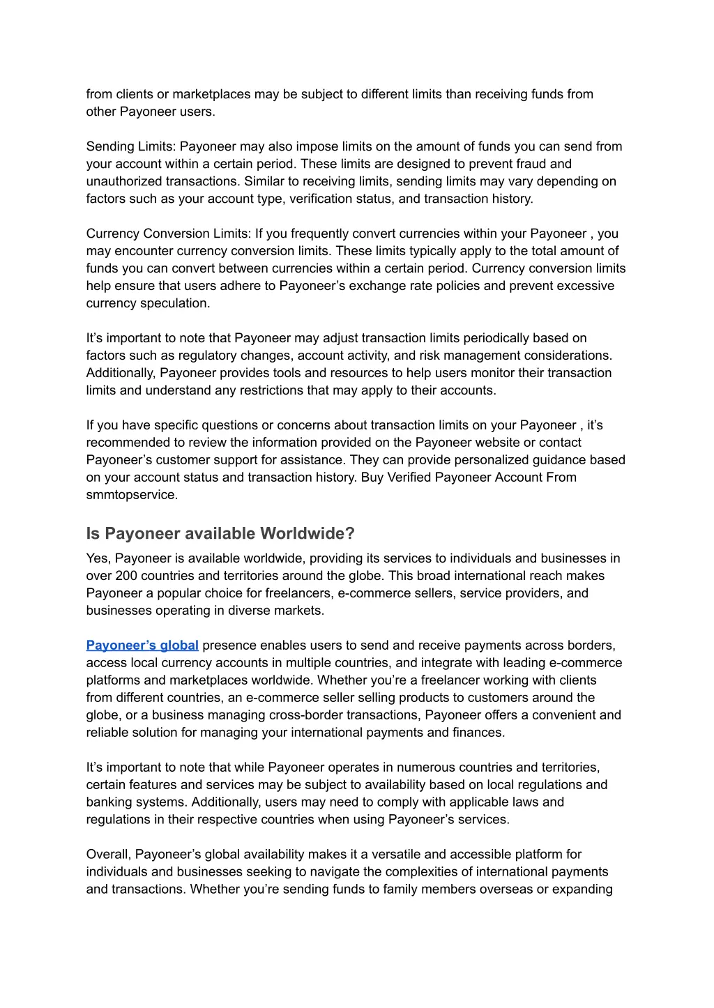 from clients or marketplaces may be subject