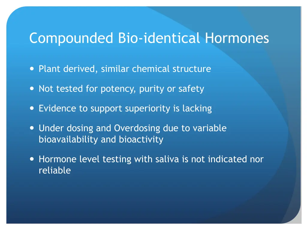 compounded bio identical hormones