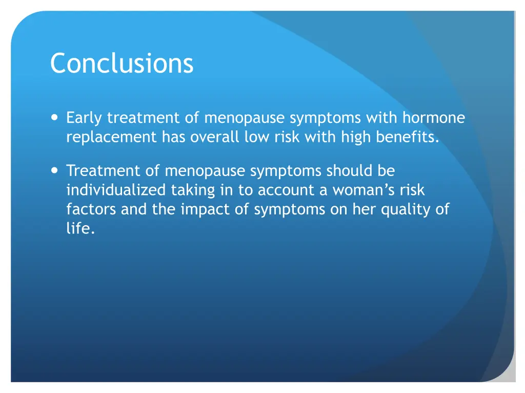conclusions