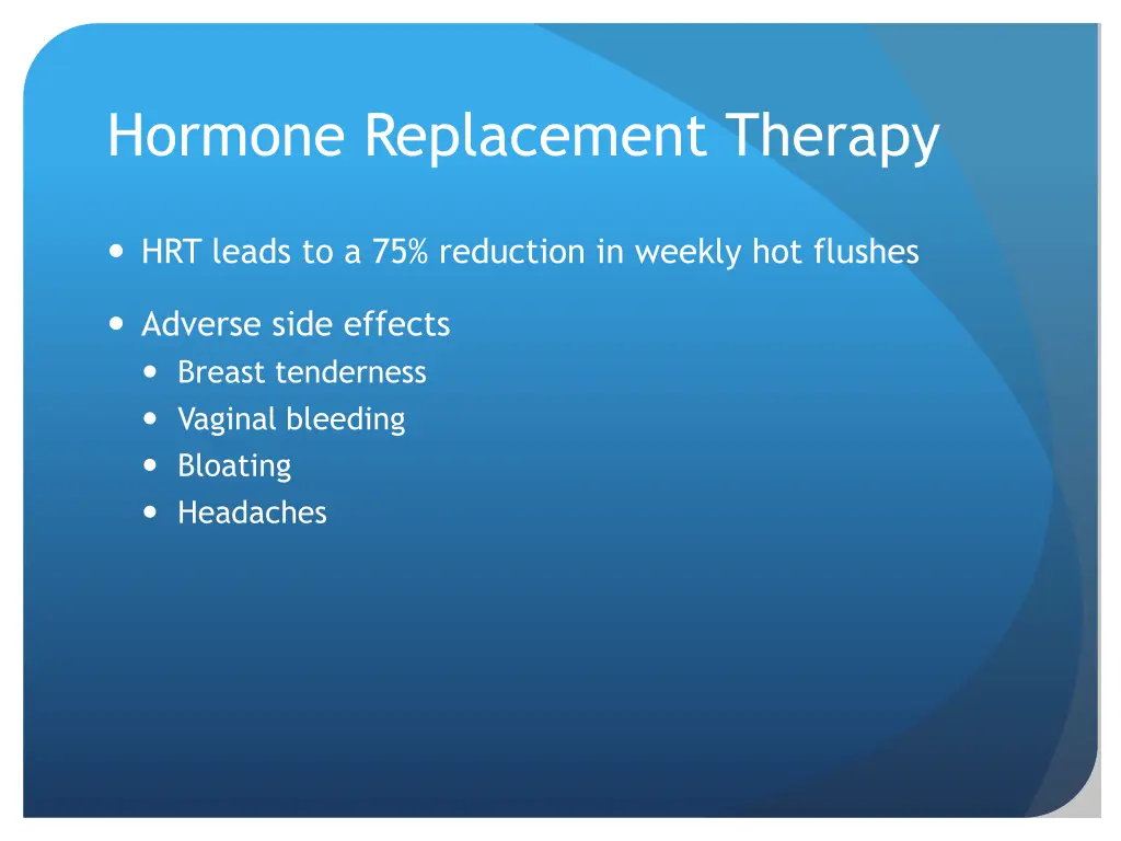 hormone replacement therapy