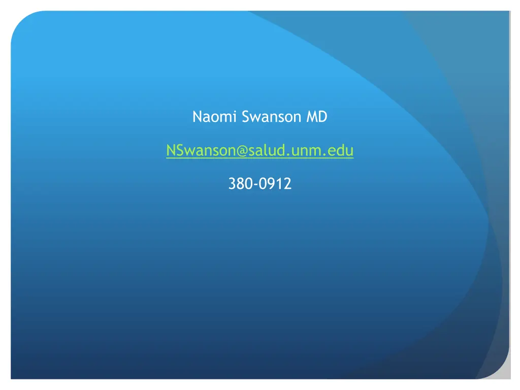naomi swanson md