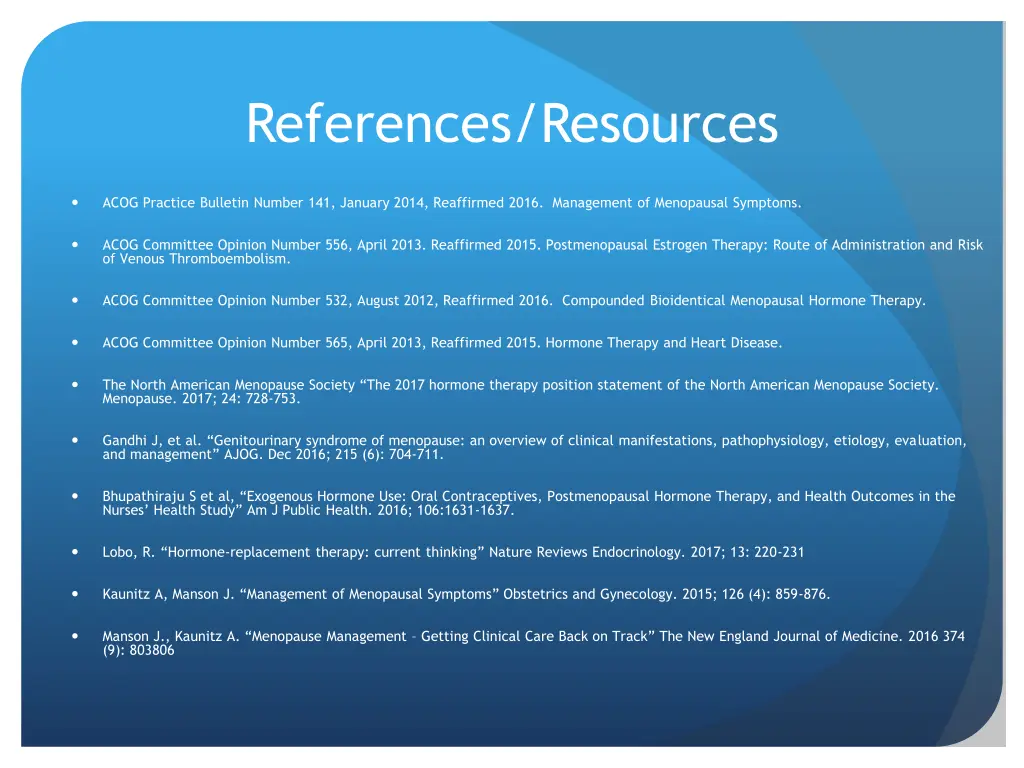references resources