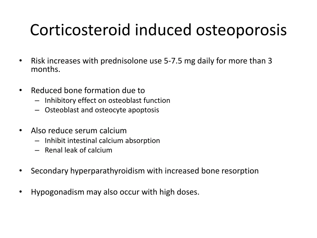 corticosteroid induced osteoporosis