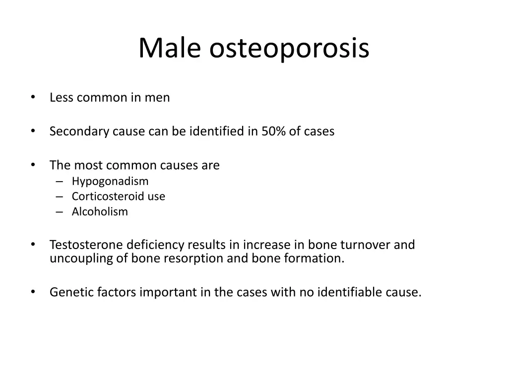 male osteoporosis