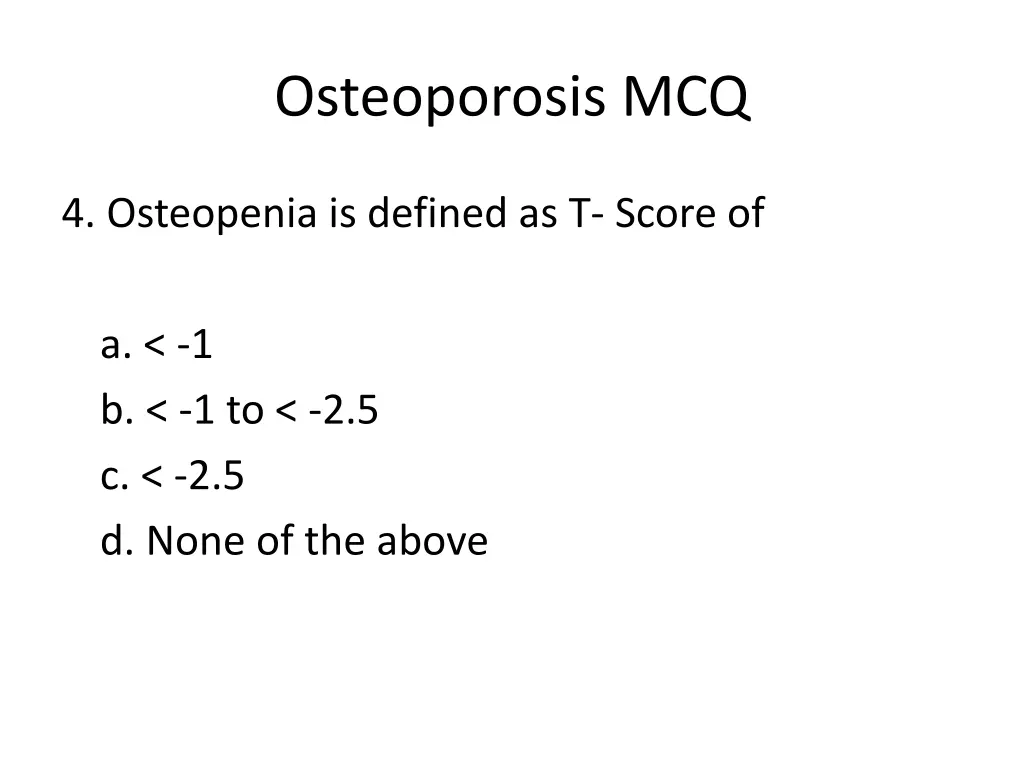 osteoporosis mcq 3