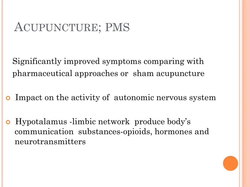 a cupuncture pms
