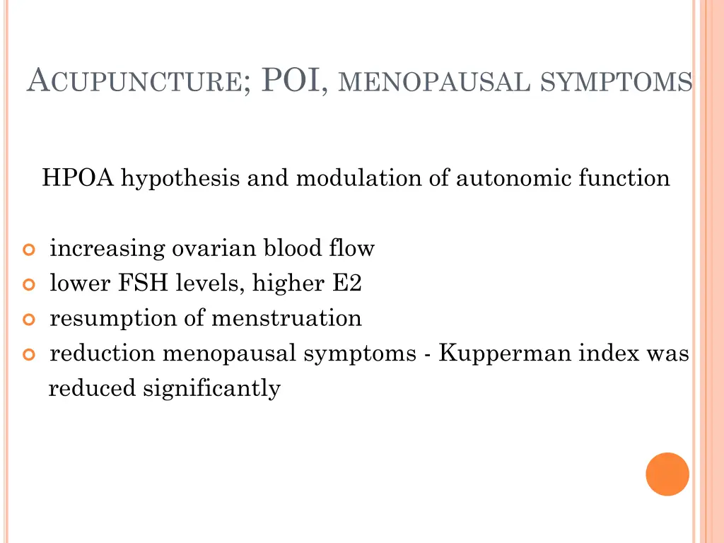a cupuncture poi menopausal symptoms