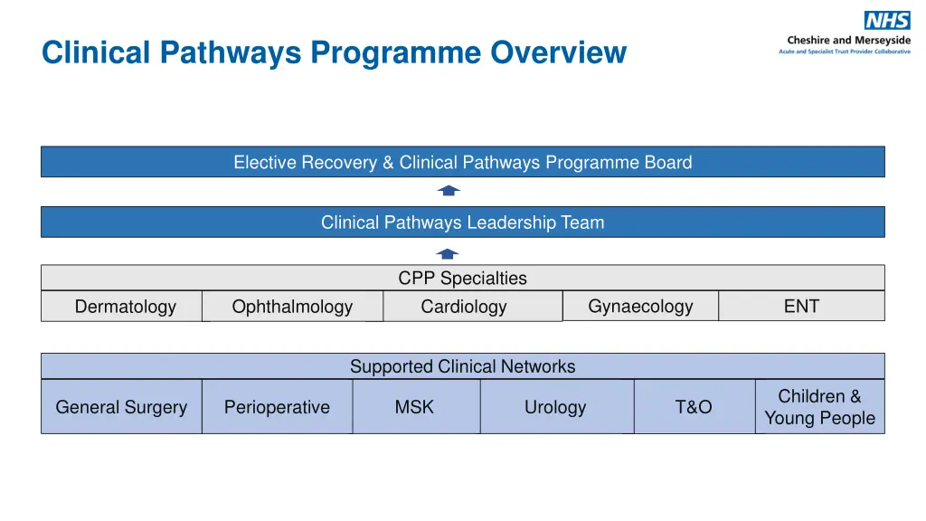 clinical pathways programme overview
