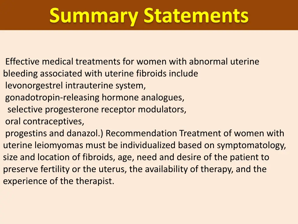 effective medical treatments for women with