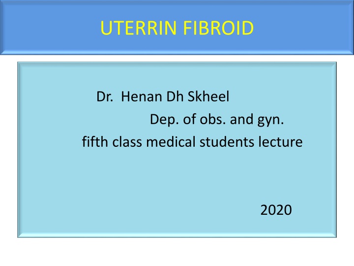 uterrin fibroid