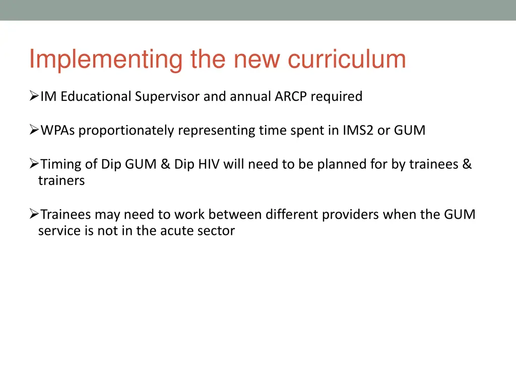 implementing the new curriculum