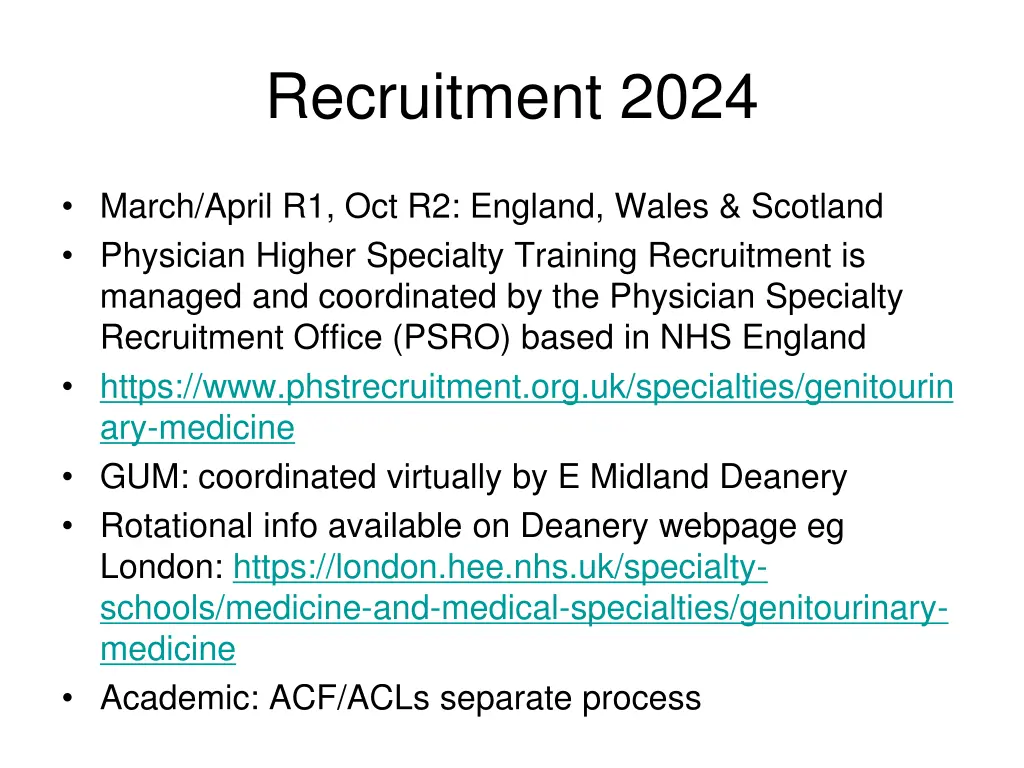 recruitment 2024