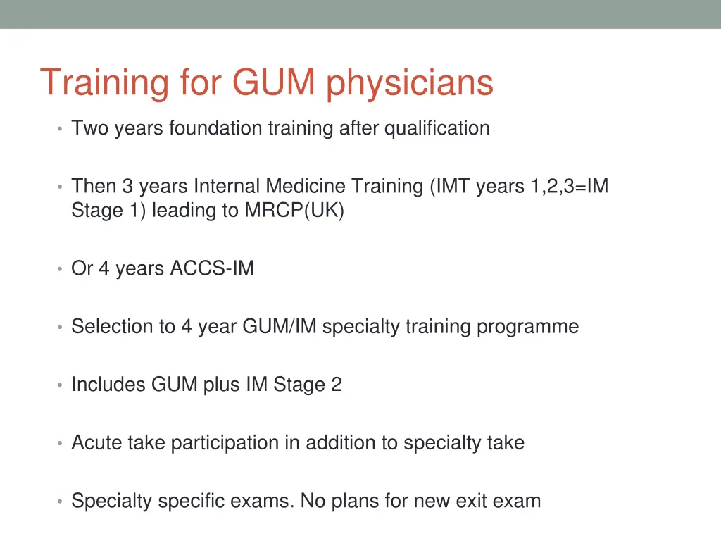training for gum physicians