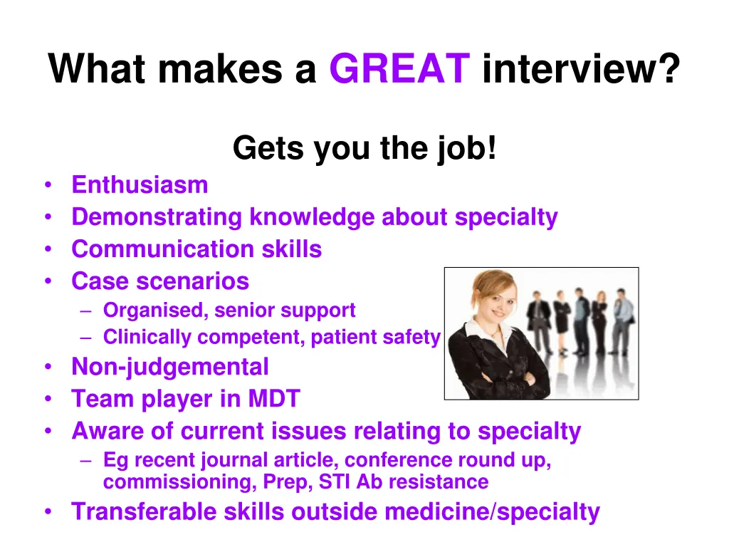 what makes a great interview