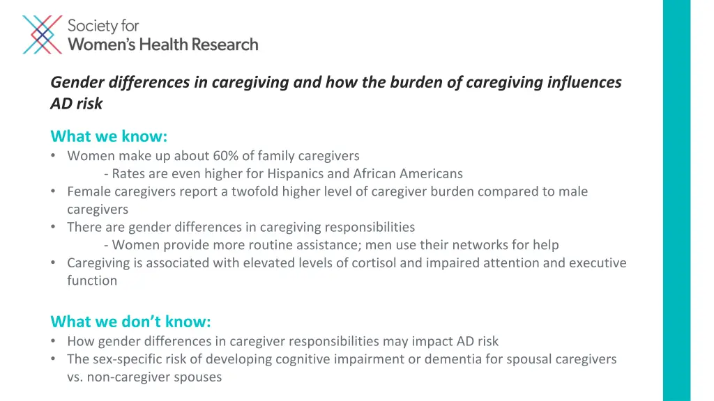gender differences in caregiving