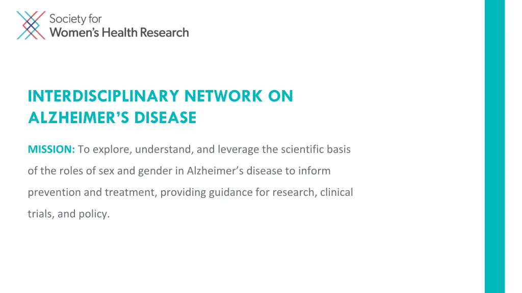 interdisciplinary network on alzheimer s disease