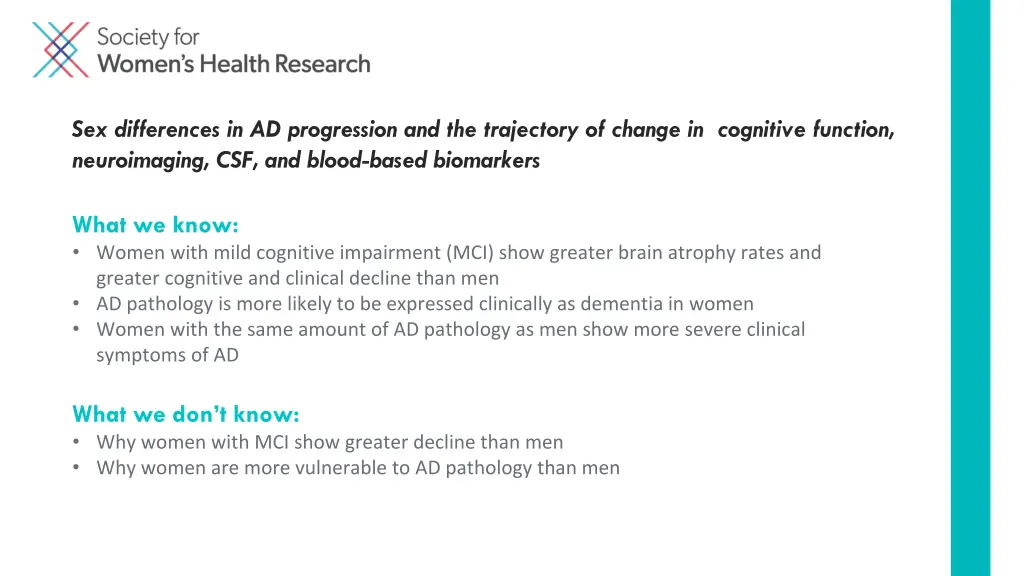 sex differences in ad progression