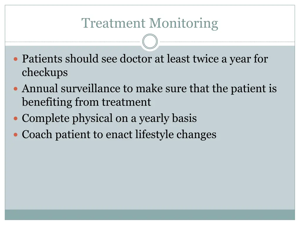 treatment monitoring