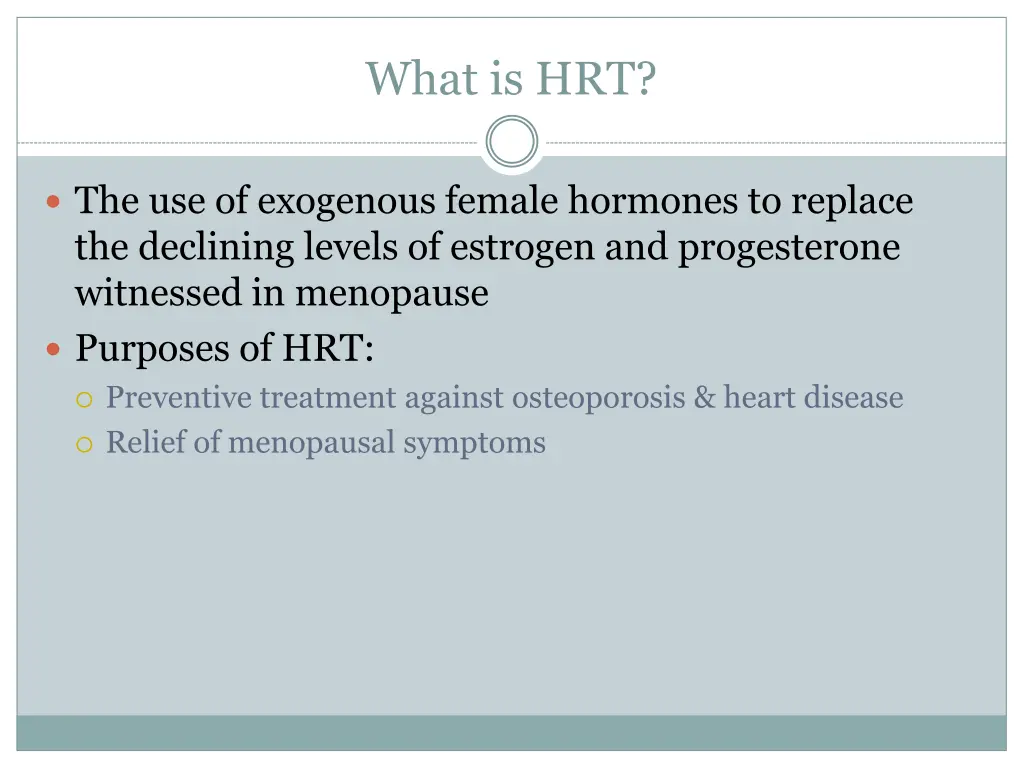 what is hrt