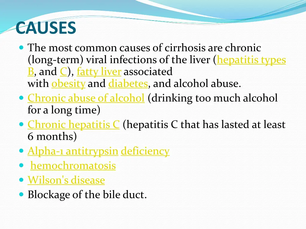 causes the most common causes of cirrhosis