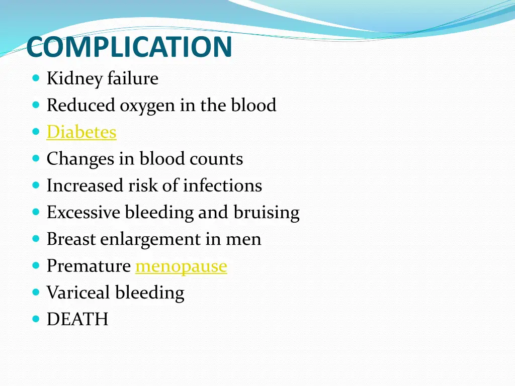 complication kidney failure reduced oxygen