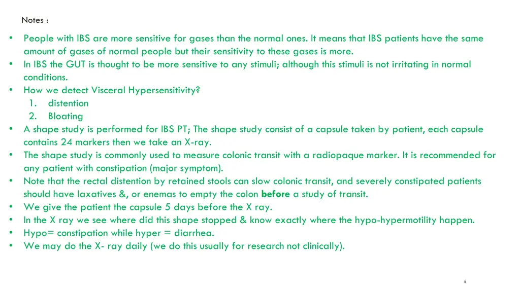 notes