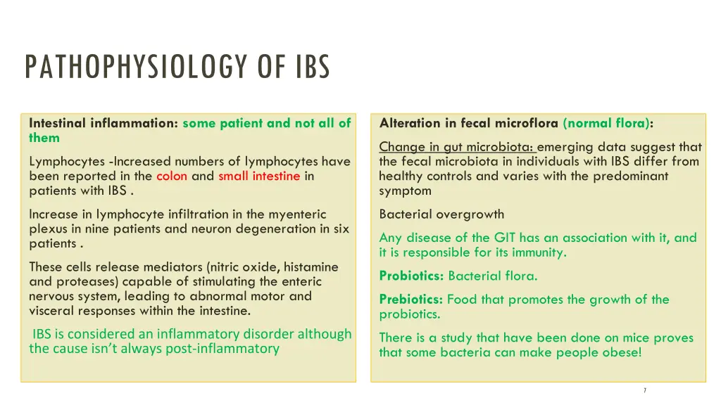 pathophysiology of ibs 1
