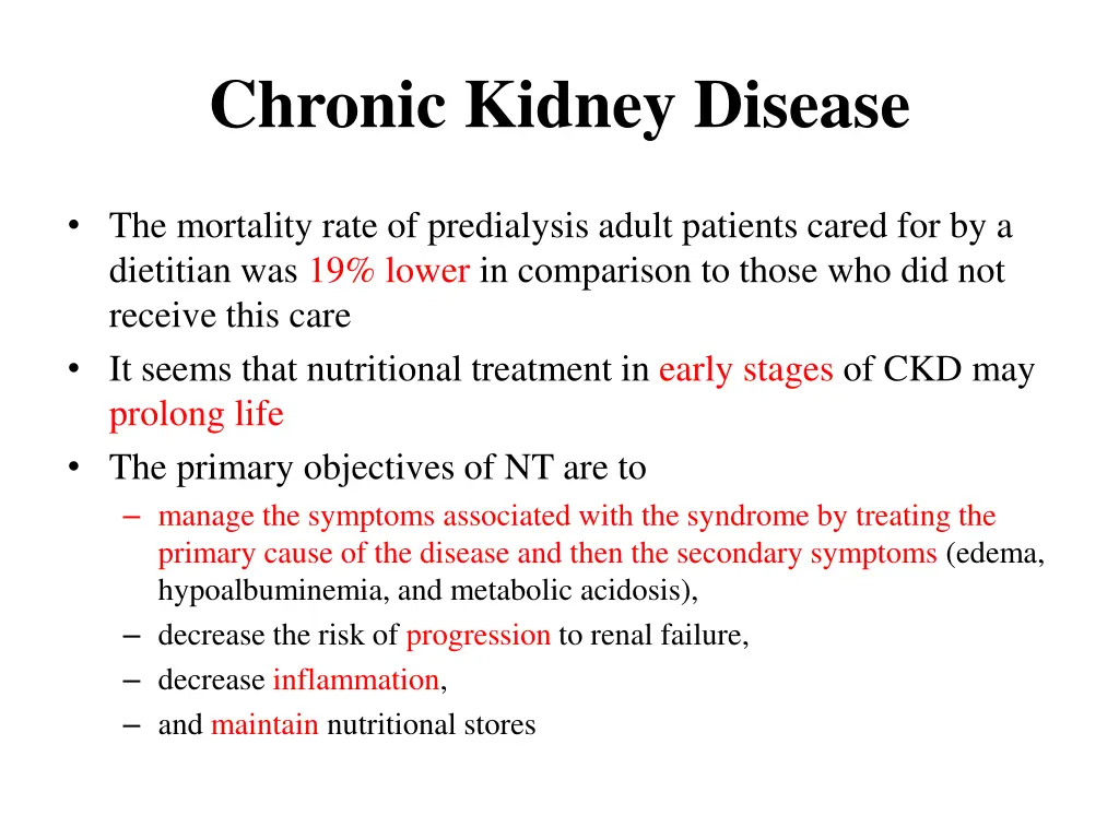 chronic kidney disease 1