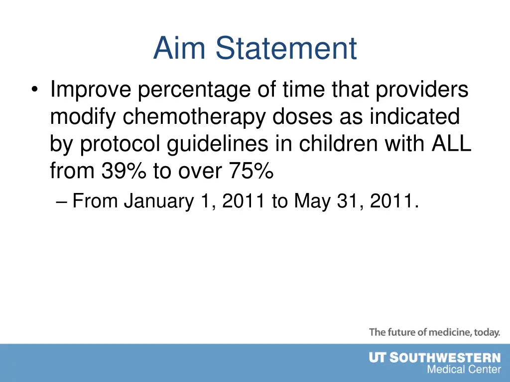 aim statement
