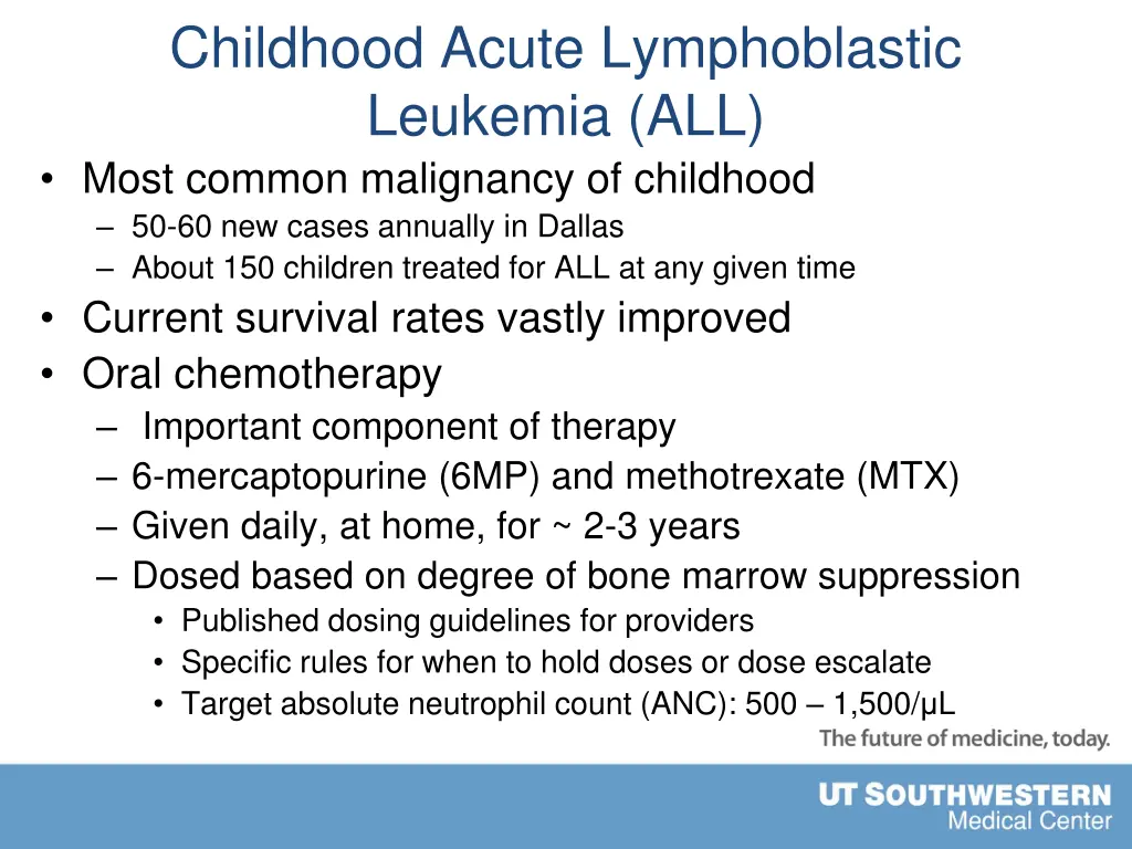 childhood acute lymphoblastic leukemia all most
