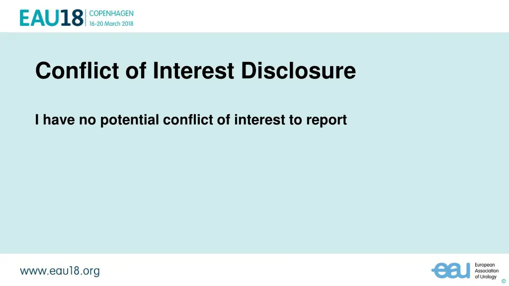 conflict of interest disclosure