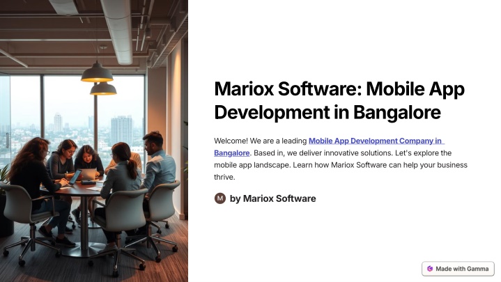 mariox software mobile app development