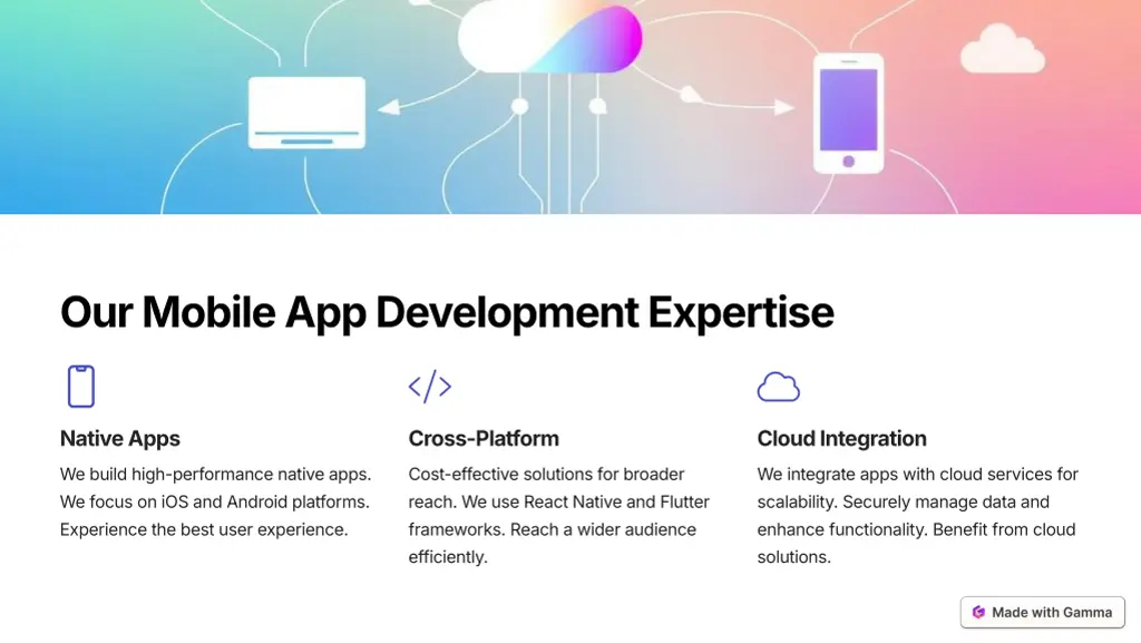our mobile app development expertise