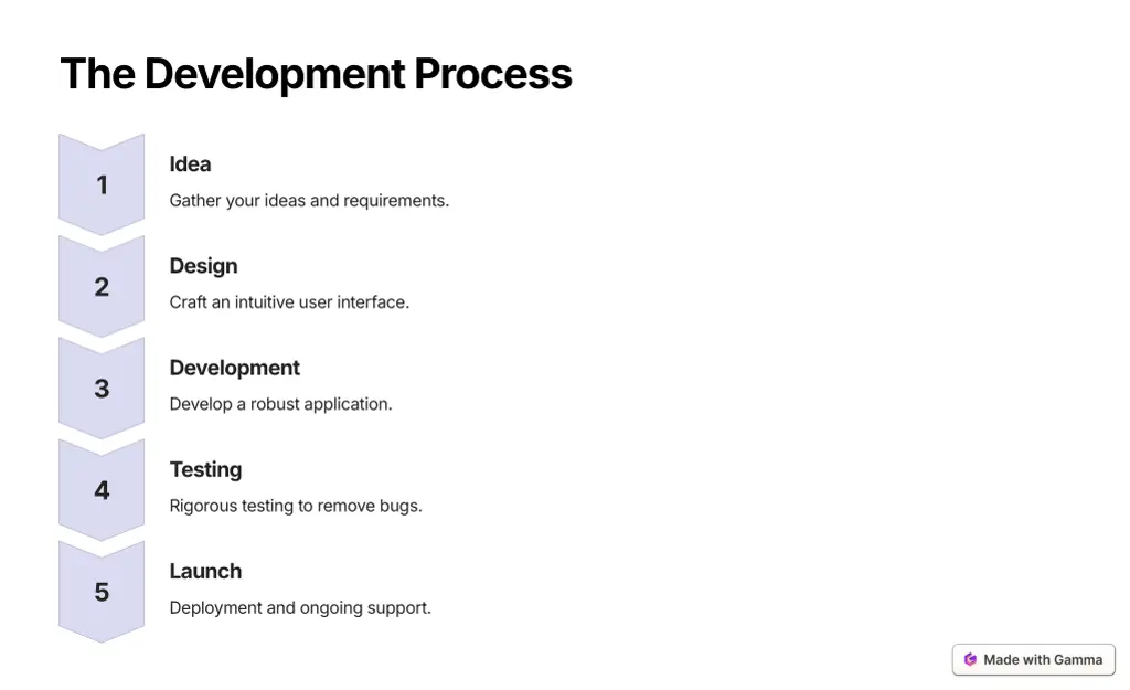 the development process