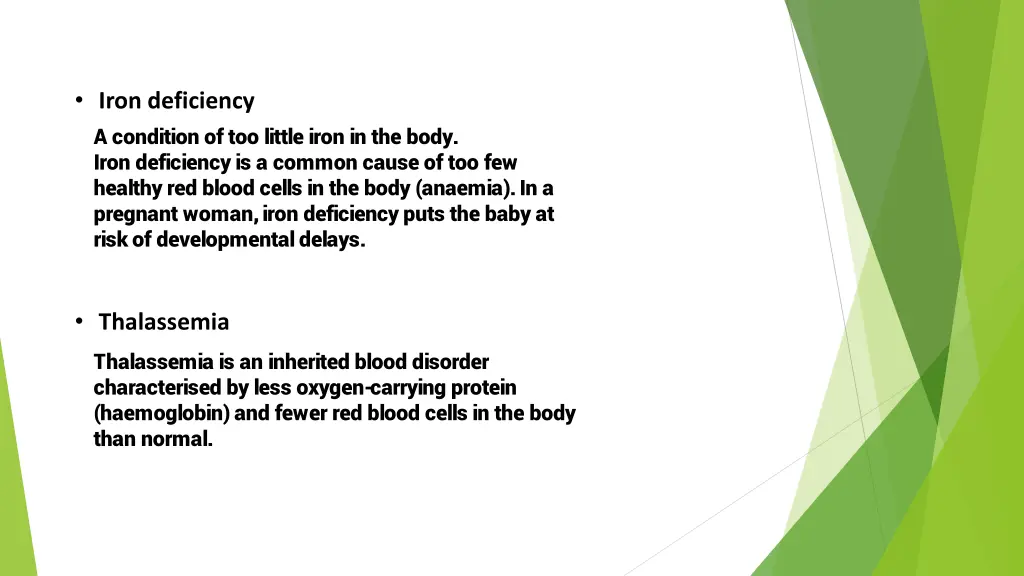 iron deficiency