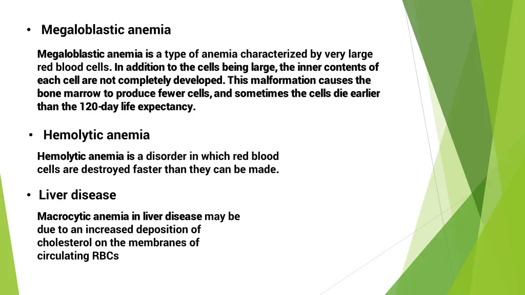 megaloblastic anemia