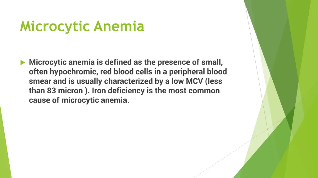 microcytic anemia