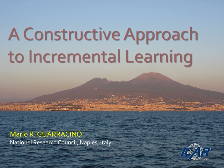 a constructive approach to incremental learning