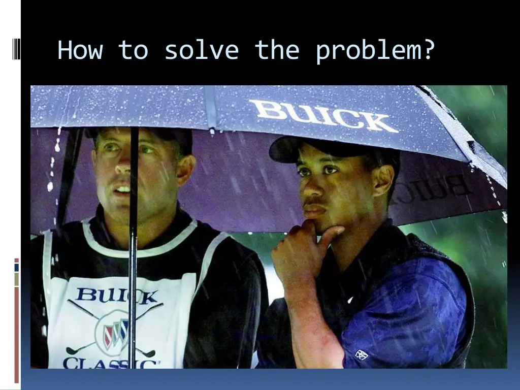 how to solve the problem