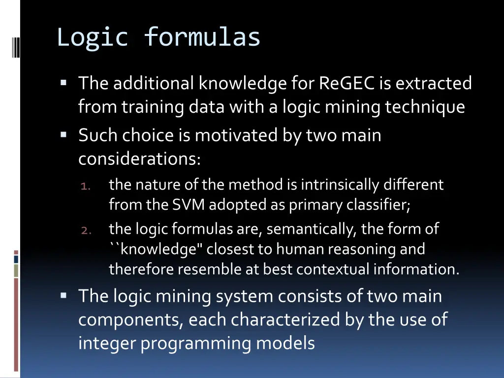 logic formulas
