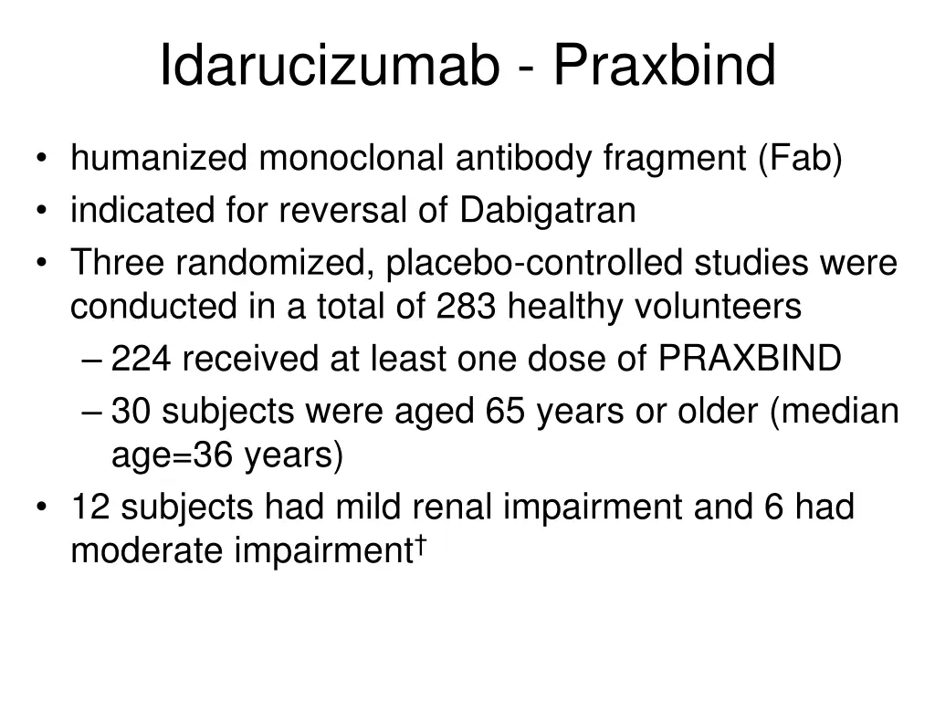 idarucizumab praxbind