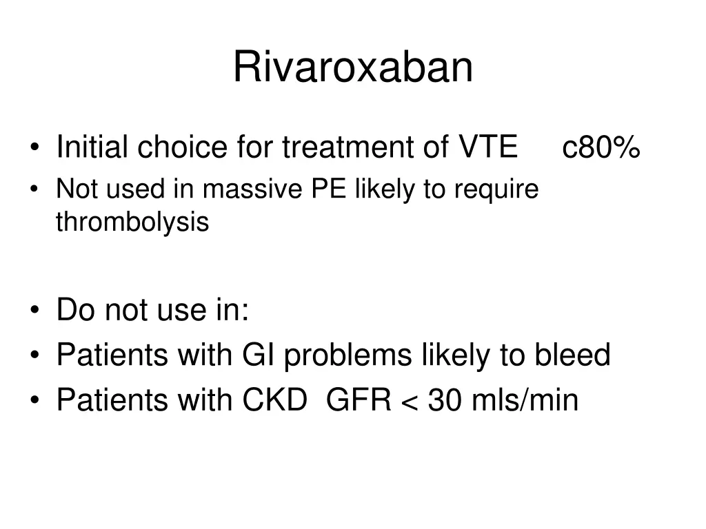 rivaroxaban