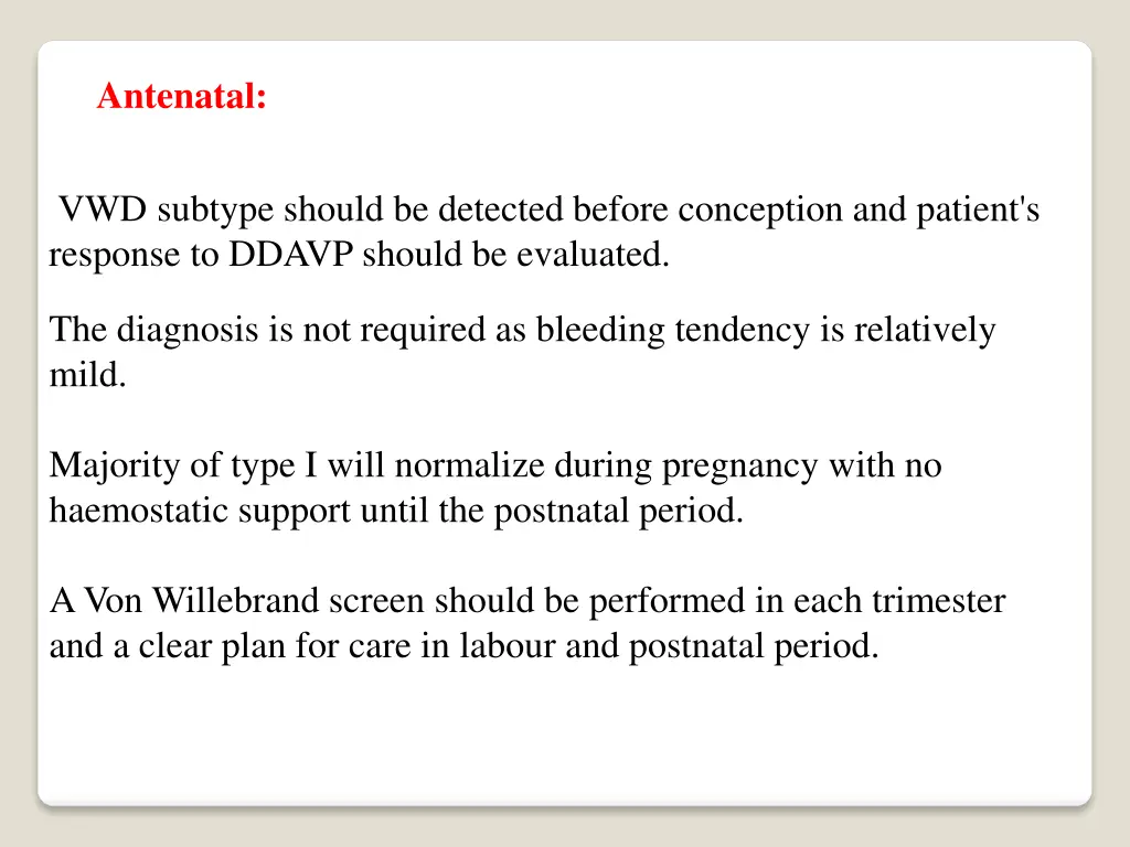 antenatal