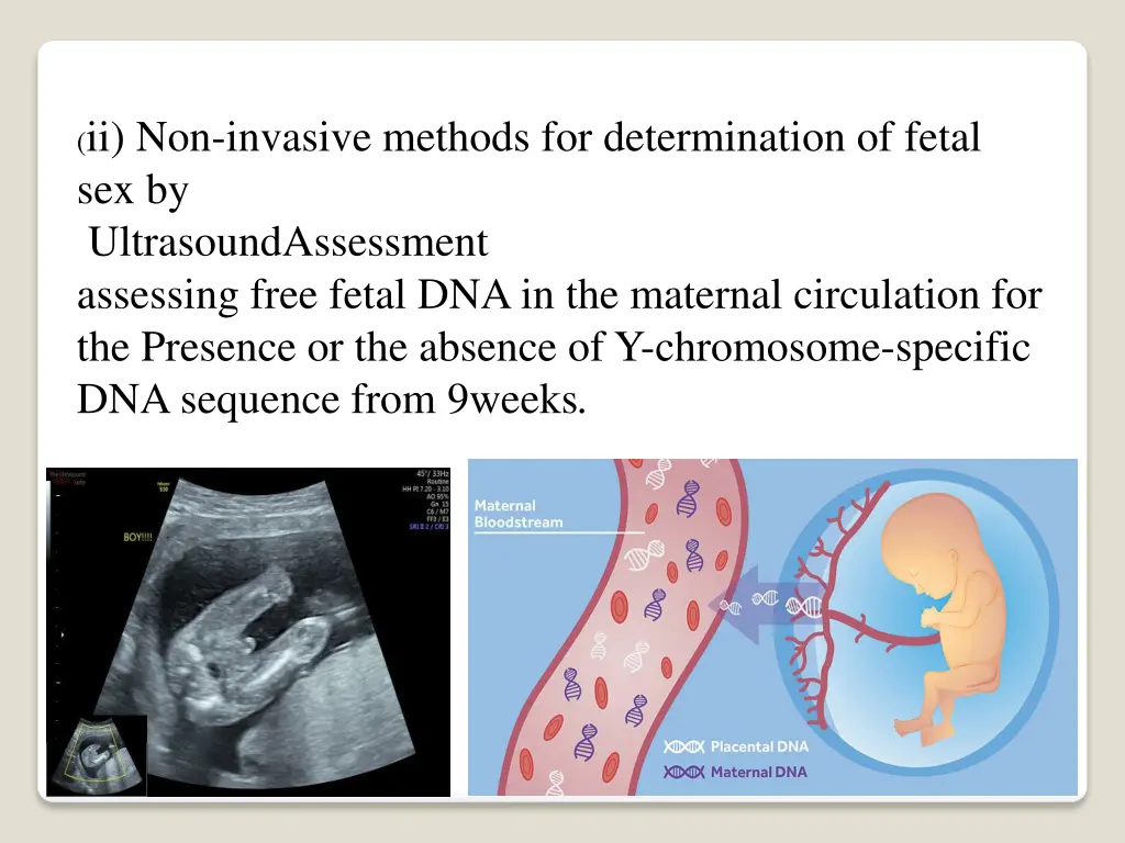 ii non invasive methods for determination